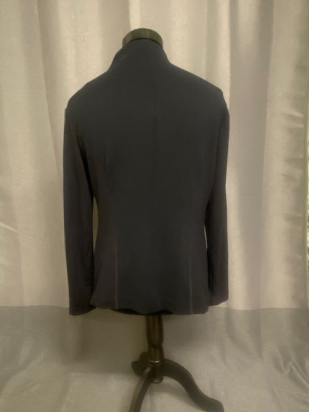 Emporio Armani Mens Cardigan Jacket Curved Zipper Med Knit Structured - Picture 6 of 16